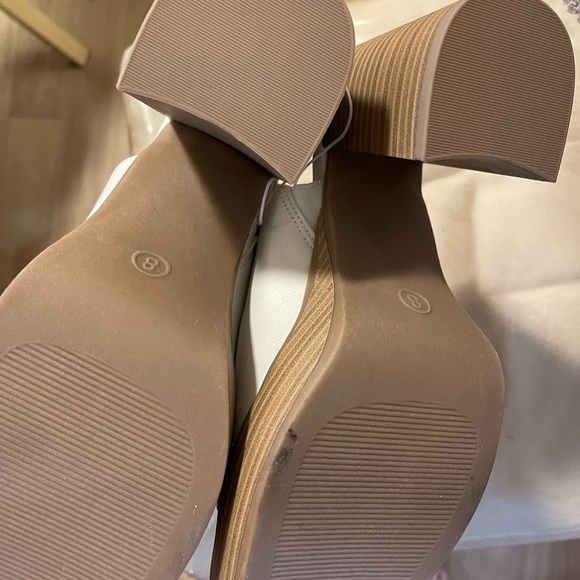 White Heeled Mules - Picture 8 of 9